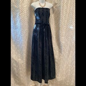 David Meister 🎁 NWT black strapless STUNNING gown 12